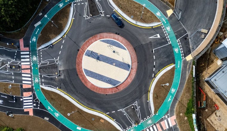 UK town opens complex £2m roundabout and it's not just for drivers