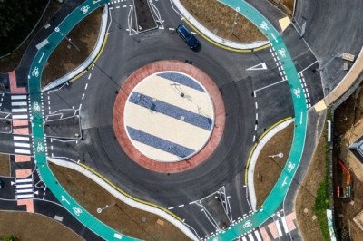 UK town opens complex £2m roundabout and it's not just for drivers