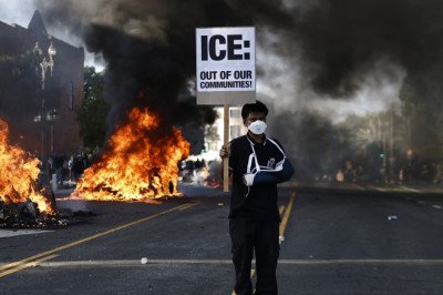 Los Angeles Protestors Torch Waymos In Anti-ICE Action