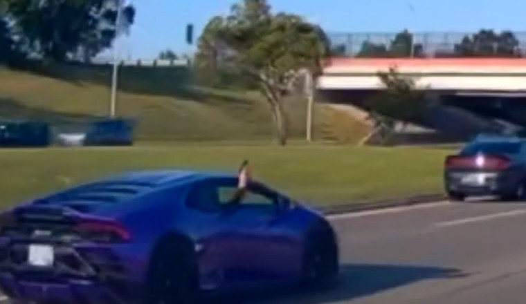 Turns Out You're Not Supposed To Celebrate A Wedding By Shooting A Gun From A Rental Lamborghini On The Highway