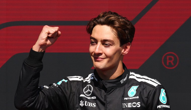 Russell jubilant after hard-fought victory in Canada