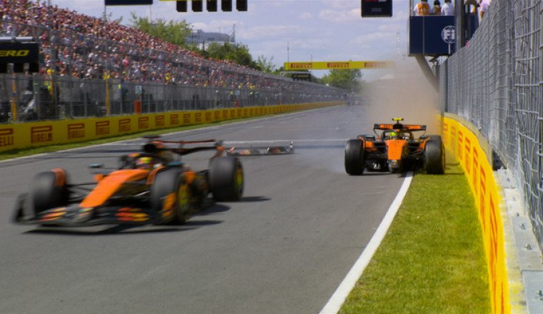 Norris and Piastri come to blows in Canadian GP