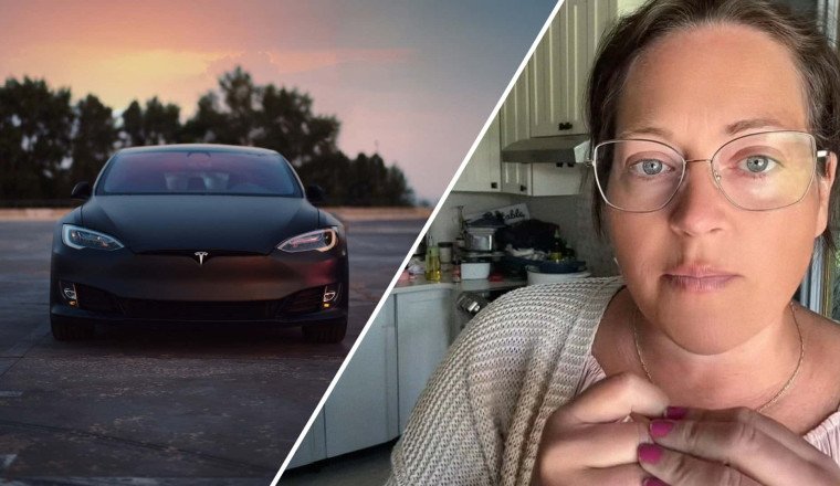 ‘Yeah, It’s Totaled:' Woman Sees Small Crack on Tesla Roof. Then She Sees What It Looks Like From the Inside
