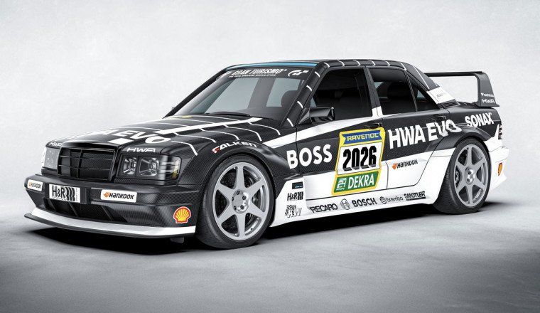 Enjoy These Pictures Of The HWA Evo In A Retro DTM-Inspired Livery