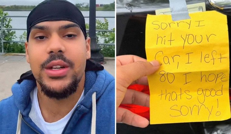 'I'm About to Crash Out:' NYC Driver Hits a Car, Leaves a Note and $80. Then the Owner Sees the Damage