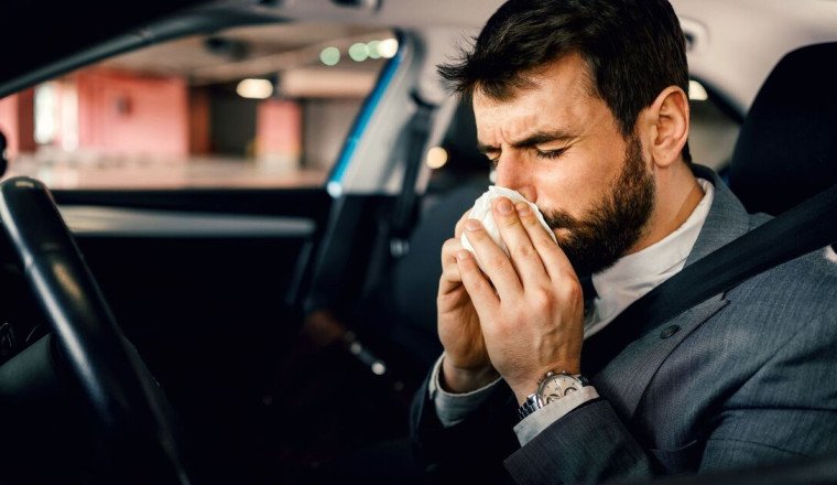 Expert says drivers with hay fever could face £2,500 fine and risk of 'driving ban'