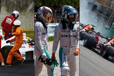 12 of the most dramatic team mate clashes on track