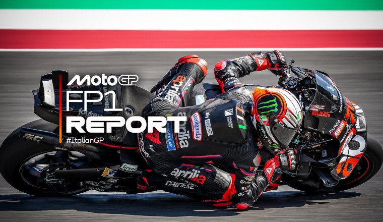 Bezzecchi and Acosta set identical lap times, Aprilia and KTM lead Mugello FP1