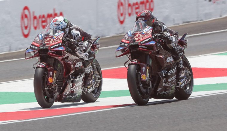 Marquez wins Italian GP as Bagnaia's early charge collapses