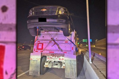 Trooper Stops Semi With Cars Strapped on Top of Dump Trailer, Says It’s Fine