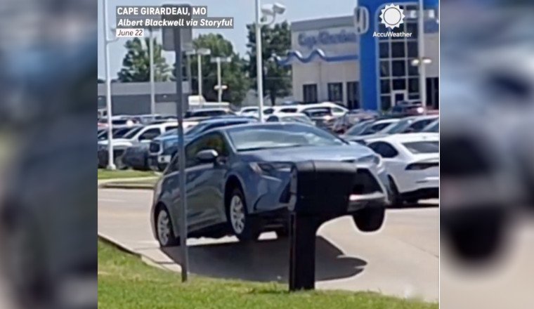 Extreme Heat Caused This Road To Buckle and a Corolla To Fly