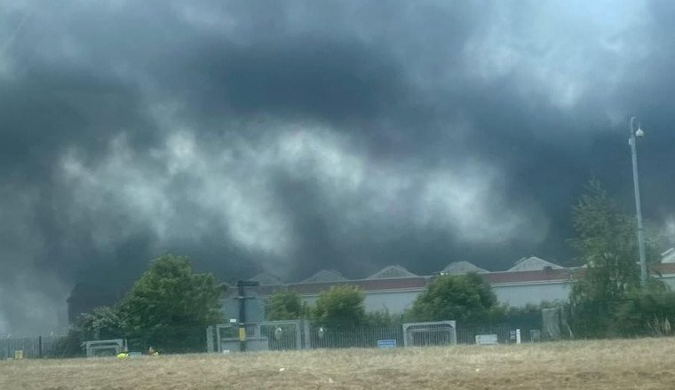 Enormous fire at Jaguar Land Rover's £500million Castle Bromwich car plant as firefighters rush to scene