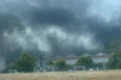 Enormous fire at Jaguar Land Rover's £500million Castle Bromwich car plant as firefighters rush to scene