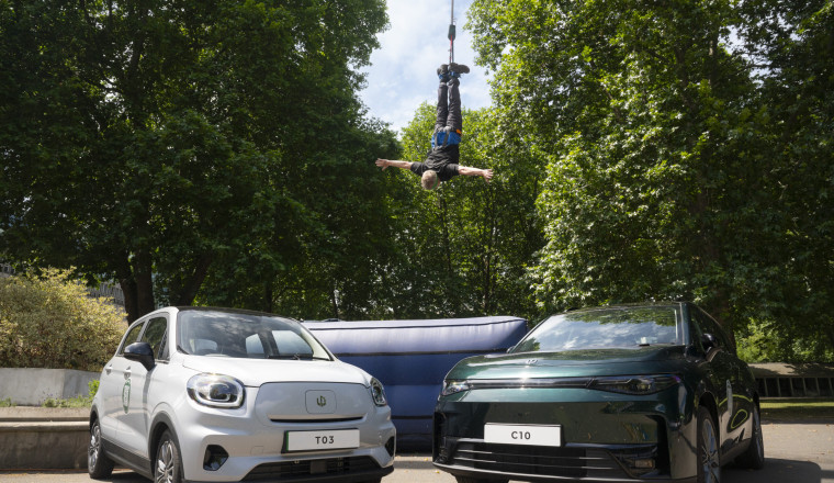 Chinese car brand offers customers a free bungee jump at pop-up London showroom