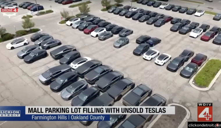Hundreds Of Unsold Teslas Evicted From Detroit Parking Lot By Court Order
