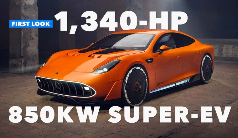 Mercedes-AMG's New Super Sedan Revealed: Insane Power, V-8 Noises