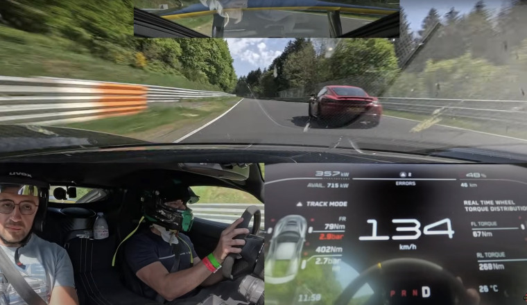 Watch The Rimac Nevera Pass Fast Cars On The Nürburgring Like They're Standing Still