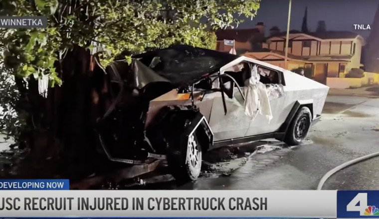 'I Can't Stop': Basketball Phenom Recalls Fiery Tesla Cybertruck Crash That Almost Killed Him