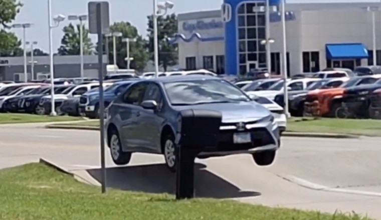 Watch As Extreme Heat Buckles A Missouri Road, Sending A Toyota Corolla Flying