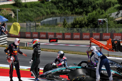 Antonelli penalised for taking Verstappen out of Austrian GP