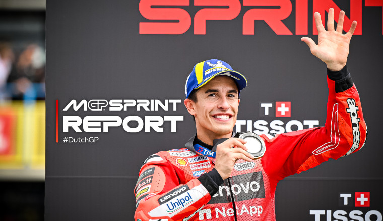 Marc Marquez fends off Alex Marquez for Assen Sprint glory