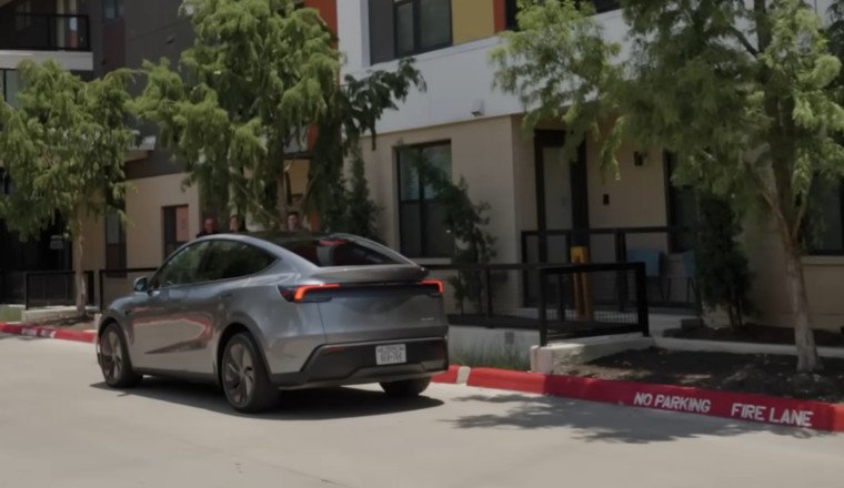 Tesla's First Driverless Delivery Ends In A Fire Lane