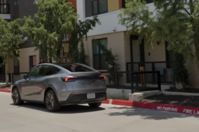 Tesla's First Driverless Delivery Ends In A Fire Lane