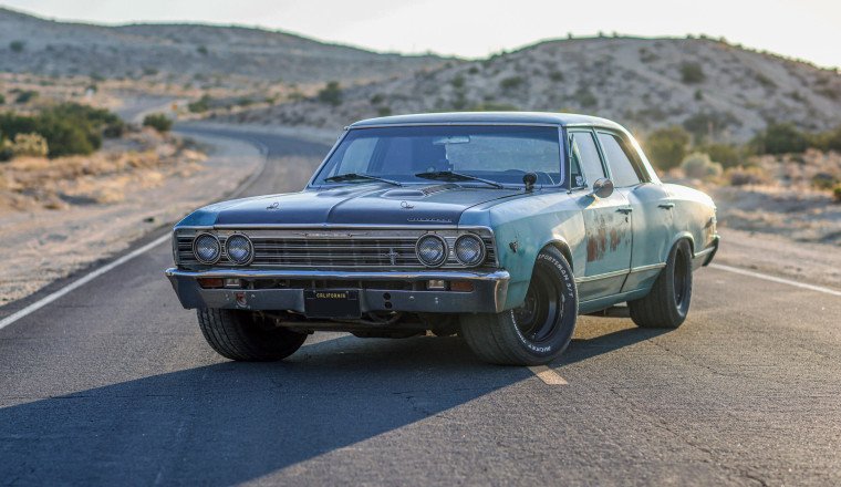 Nearly Scrapped, This Fat-Tired Four-Door Malibu Is an Autocross Beast on a Budget
