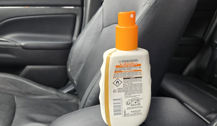 Drivers urged to remove bottles of sun cream from cars before Tuesday