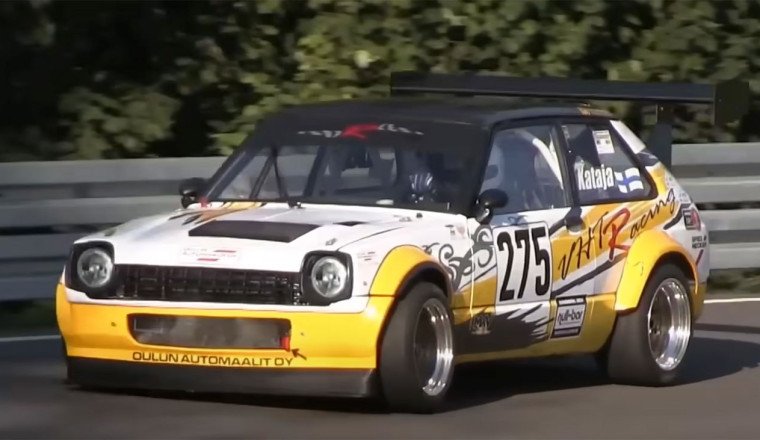 Listen To This Insane V8 Toyota Starlet Hillclimb Monster