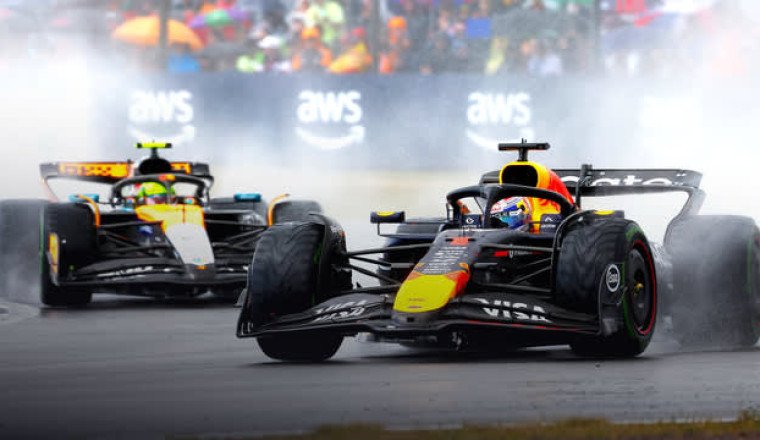 Watch the highlights from an eventful British GP