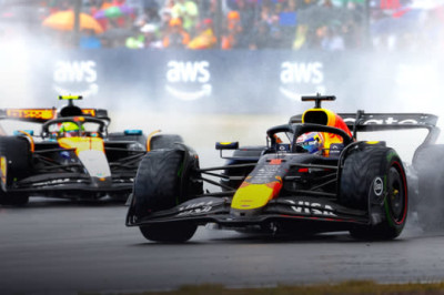Watch the highlights from an eventful British GP