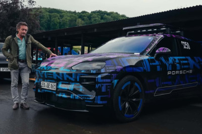 Richard Hammond Tackles Hill Climb in The Electric Porsche Cayenne