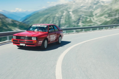 Classic Audi Sport Quattro Climbs a Mountain on Solar Gasoline