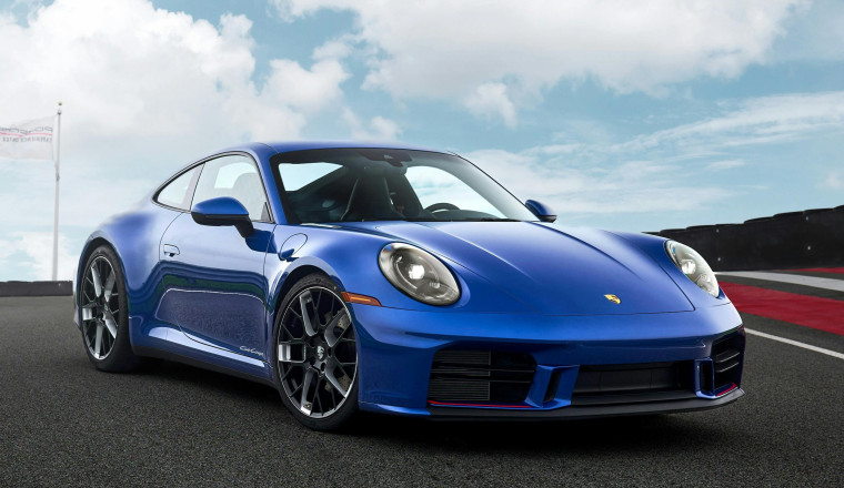 New 2026 Porsche 911 Carrera T Club Coupe Is a Blue, Stick-Shifted Birthday Present