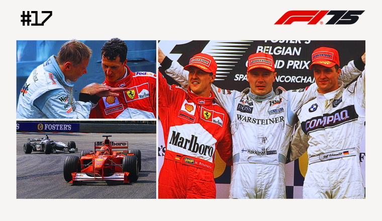 Hakkinen’s incredible overtake on Schumacher at Spa