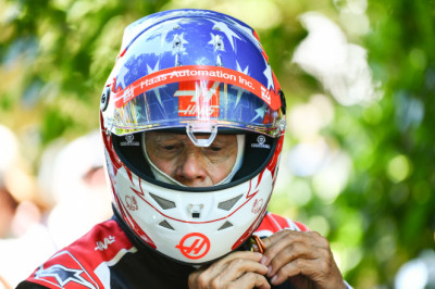 Gene Haas drives one of his own F1 cars