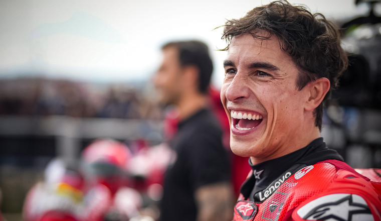 Magnificent Marquez reigns in Germany as podium contenders crash