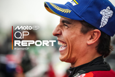 Marc Marquez fends off Zarco for wet weather pole in Germany