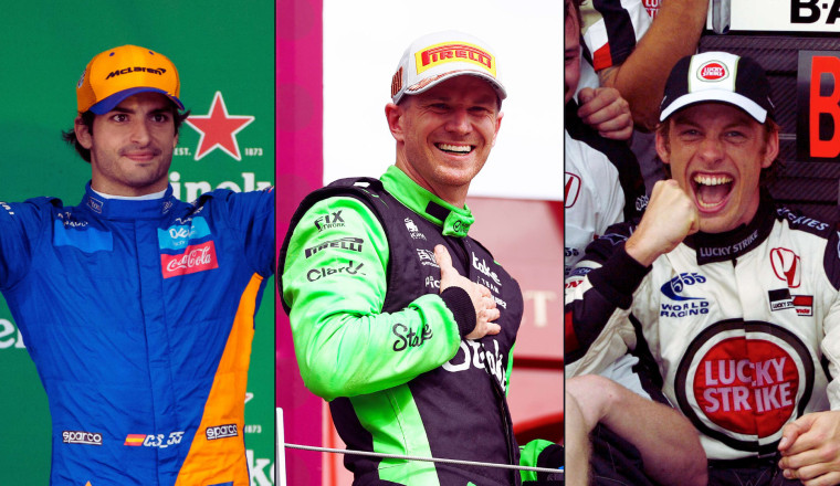 The 10 longest waits for a podium in F1 history