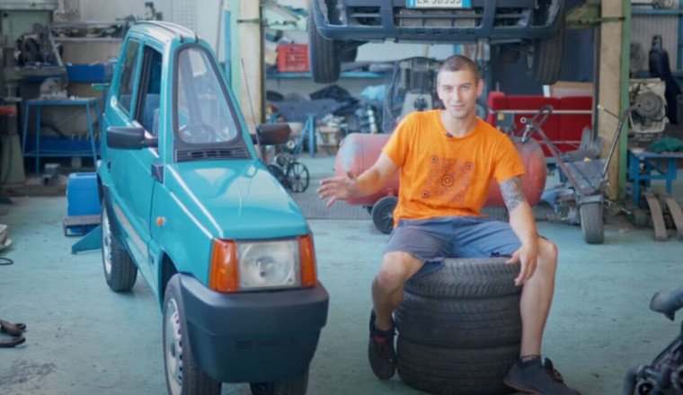 World's narrowest car snapped on roads with vehicle just 20 inches wide