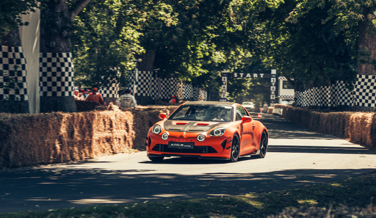 Alpine A110 R Ultime wows the crowds as it stars in Goodwood Festival of Speed's timed shootout