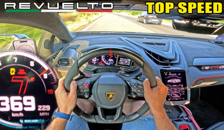 Lamborghini Revuelto Reaches 369 km/h on German Autobahn