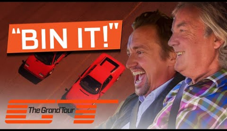 Hammond vs May: Lamborghini Countach vs Ferrari Testarossa Drag Race | The Grand Tour