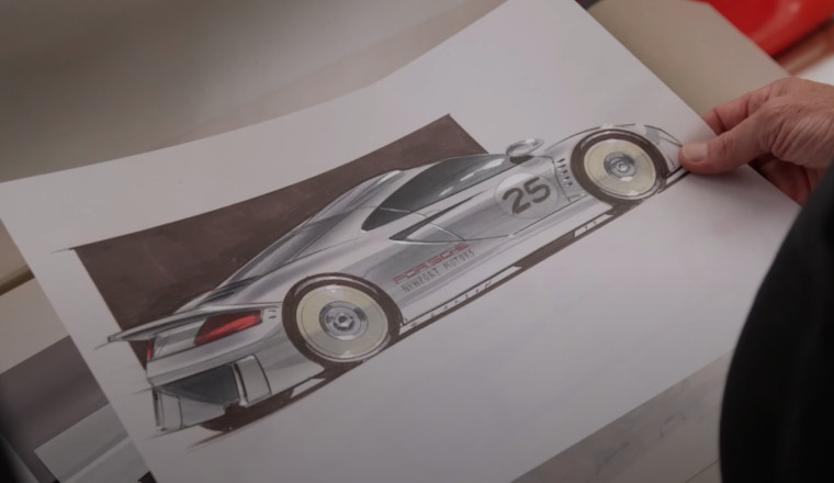 Never-Before-Seen Porsche Carrera GT Sketch Shows It Was Almost a Coupe