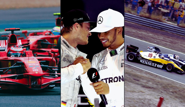 5 of the closest F1 title battles at the halfway stage