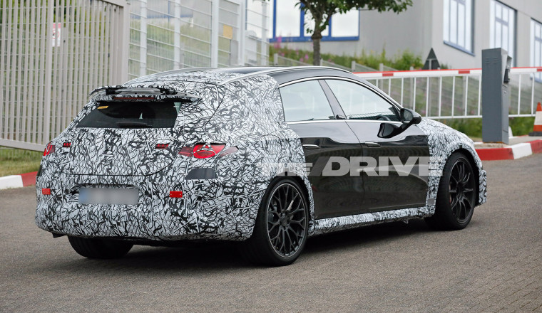 Check Out the Active Spoiler on the Mercedes-AMG CLA 45 Wagon Prototype