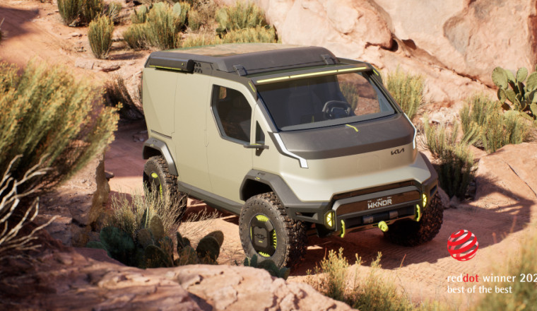 Kia design triumphs at ‘Red Dot Award: Design Concept 2025’ with five awards and top honour for PV5 WKNDR