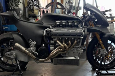 Two Wheels Plus a Ferrari V-8 Equals One Wild Ride