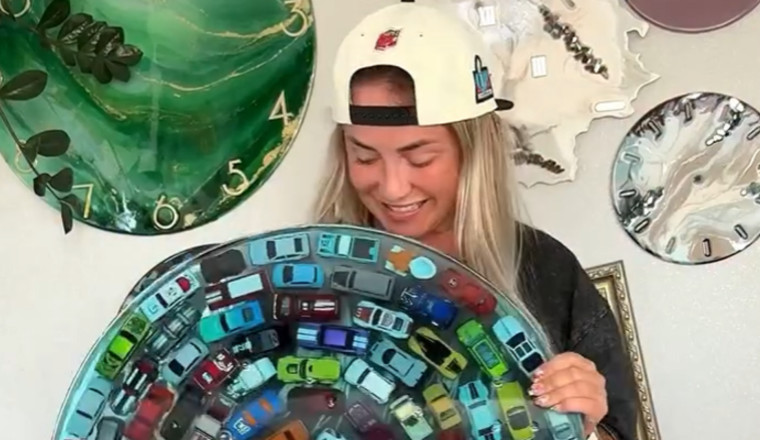 A Few Dozen Hot Wheels and Some Lucite Make for Sweet DIY Furniture